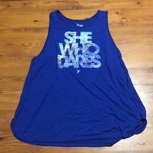 She who dares tank top